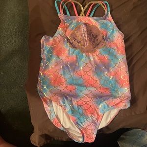 Betsy Johnson Mermaid Shell Bathing Swim Suit 14